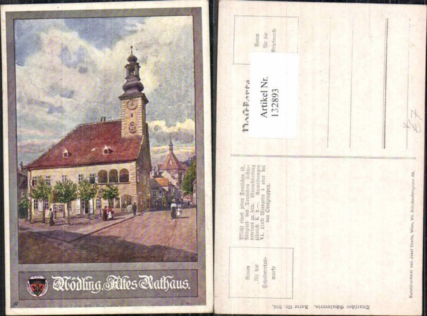 132893,Dt Schulverein 386 Mödling Altes Rathaus