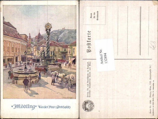 132894,Dt Schulverein 1395 Mödling Kaiser Franz Josef Platz A. Reckziegel