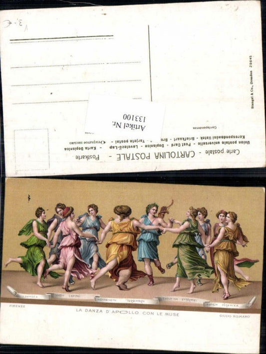 133100,Stengel & Co 29845 La Danza apollo con le muse Giulio Romano