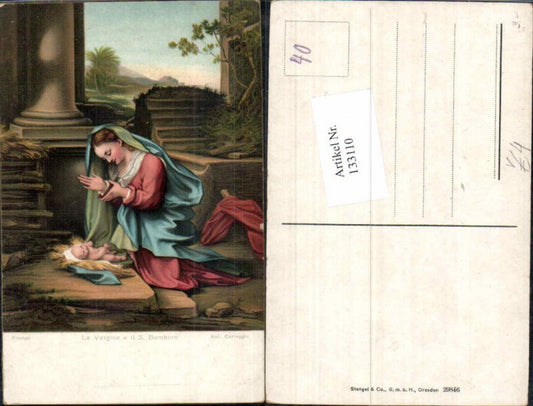 133110,Stengel & Co 29846 Ant. Correggio Maria Jesus Jesuskind