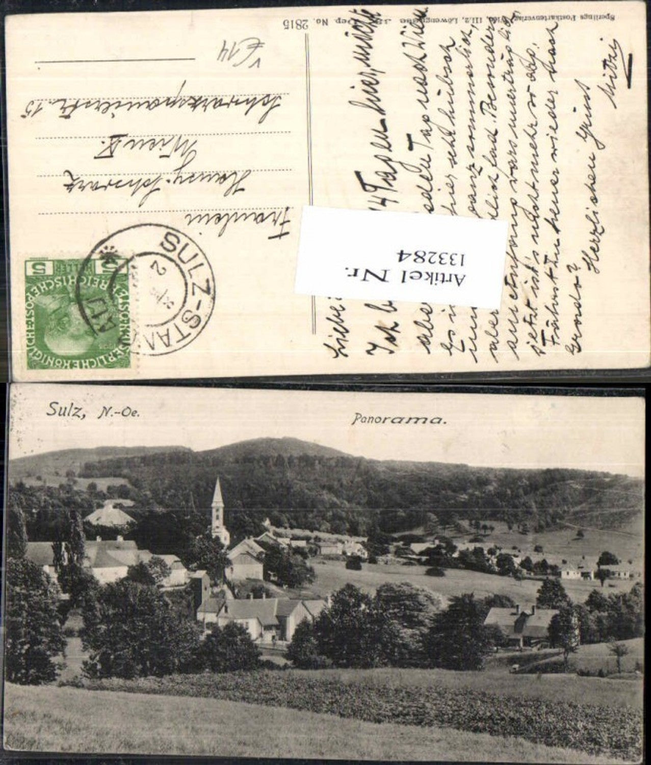 133284,Sulz Stangau Ortsrand 1914 pub Sperling 2815