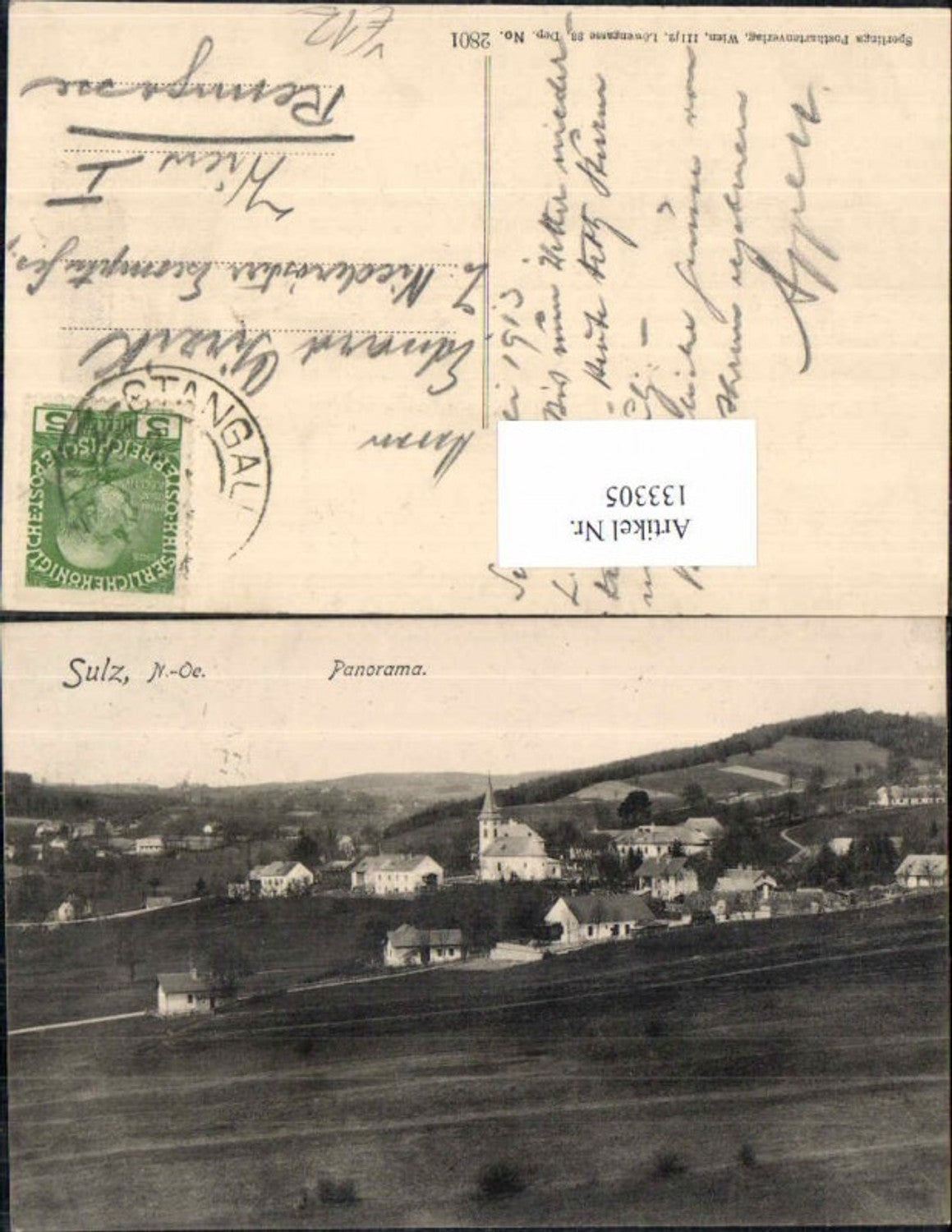 133305,Sulz Stangau Ortsansicht 1900 pub Sperling 2801