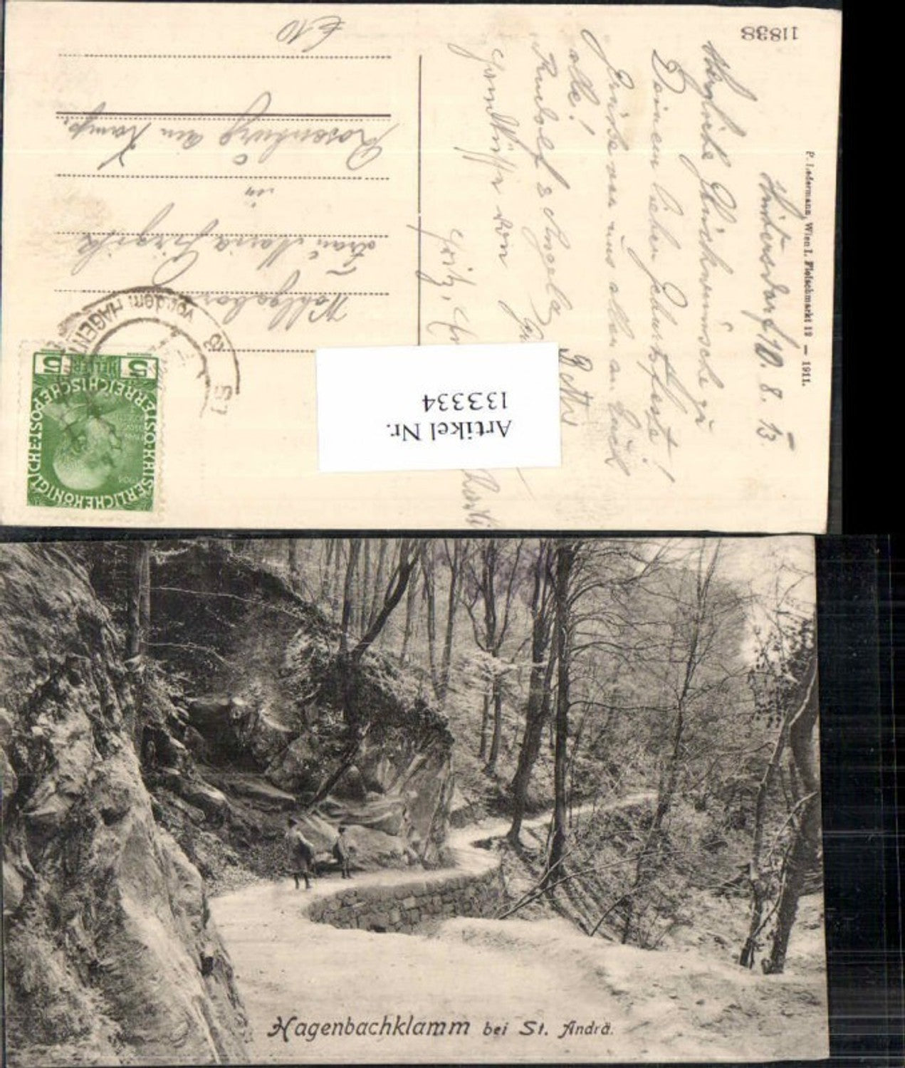 133334,Hagenbachklamm bei St Andrä 1910