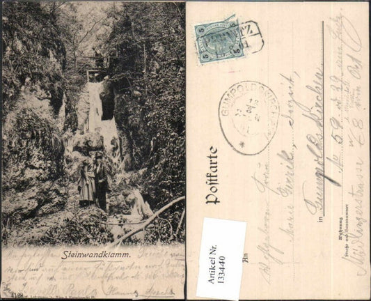 133440,Steinwandklamm bei Furth Weissenbach a.d. Triesting 1910