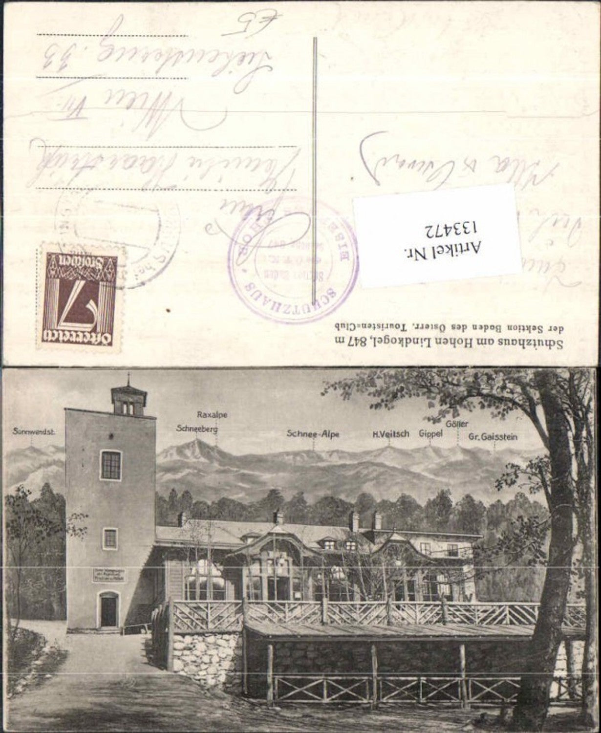 133472,Schutzhaus am Hohen Lindkogel Baden bei Wien