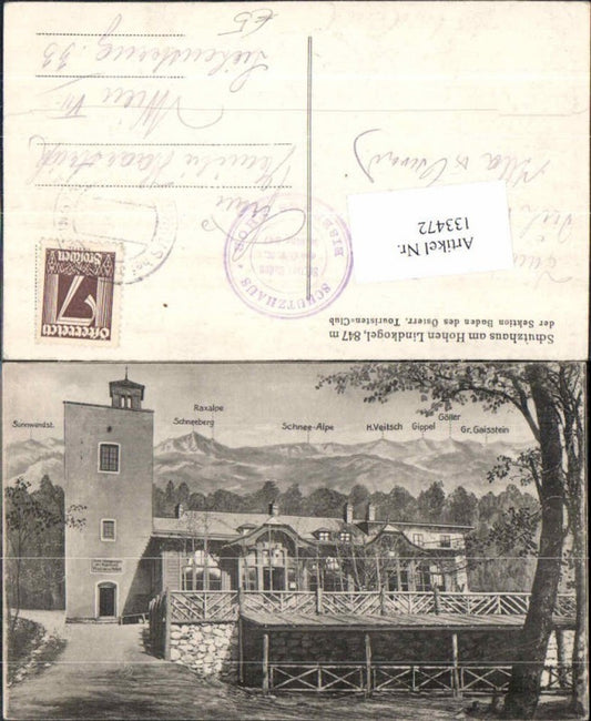 133472,Schutzhaus am Hohen Lindkogel Baden bei Wien
