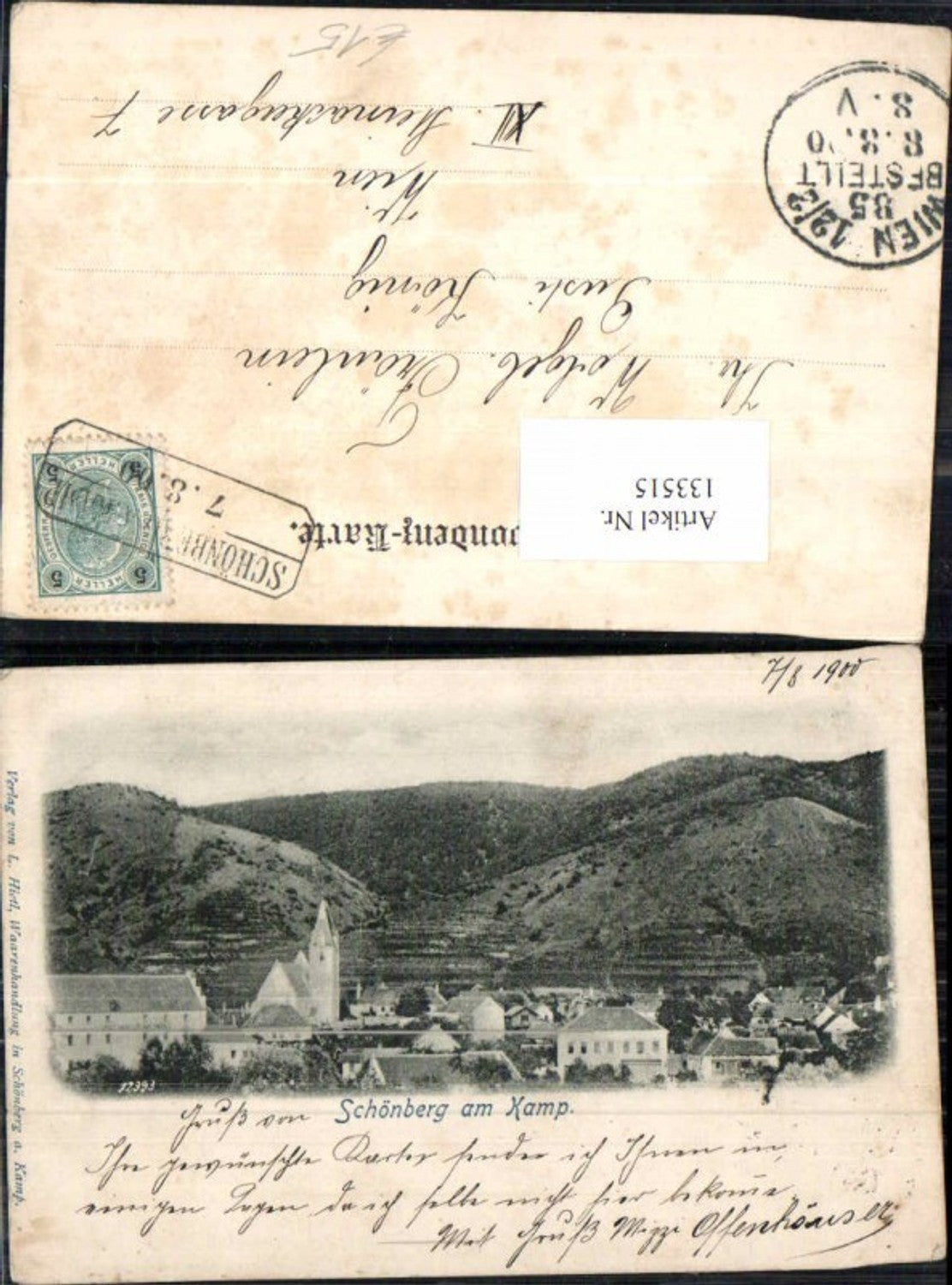 133515,Schönberg am Kamp Totale 1900