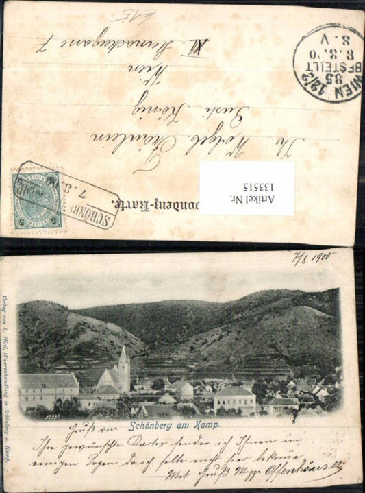 133515,Schönberg am Kamp Totale 1900