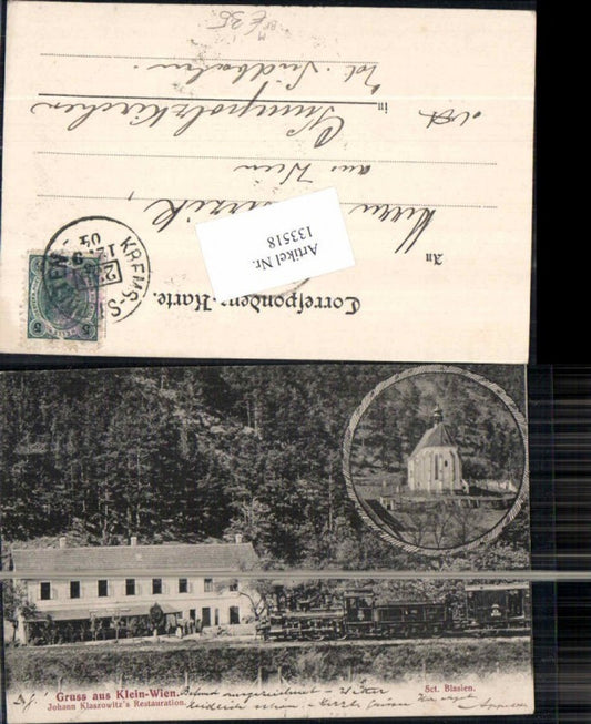 133518,Gruss aus Klein Wien Kleinwien Sct. Blasien Restauration Furth Göttweig Krems