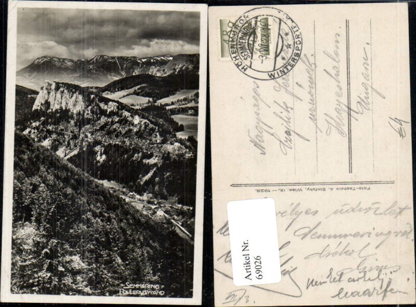 69026,Semmering Polleroswand Semmeringbahn