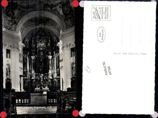 69744,Stiftskirche Kirche Engelszell Innenansicht Altar