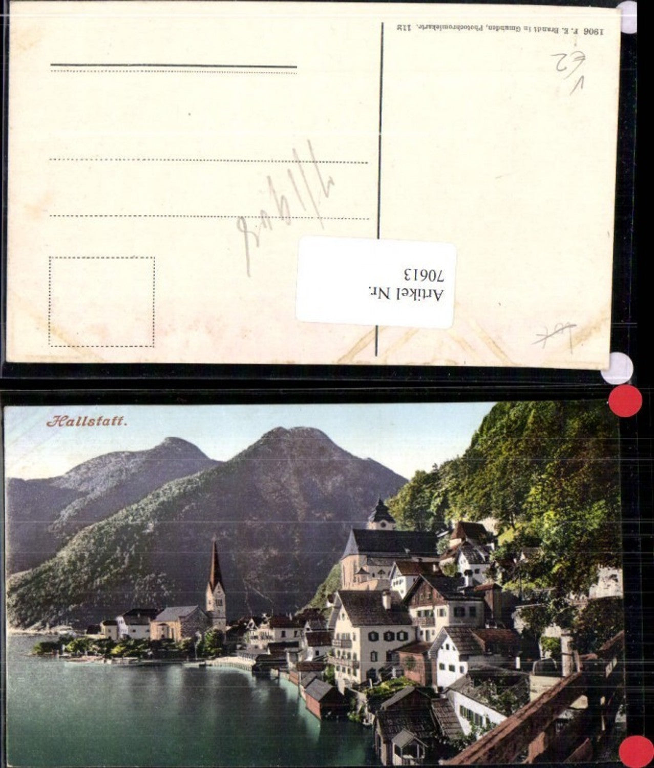 70613,Hallstatt Ortsansicht pub F.E. Brandt 112