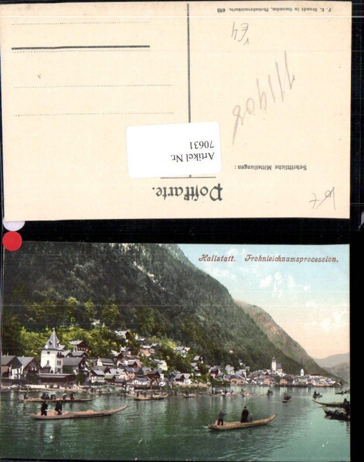 70631,Hallstatt Frohleichnamsprozession pub F.E. Brandt 488