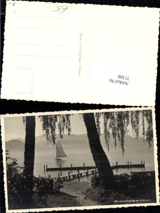 71308,Attersee Seewalchen Kammer Segelboot Boot