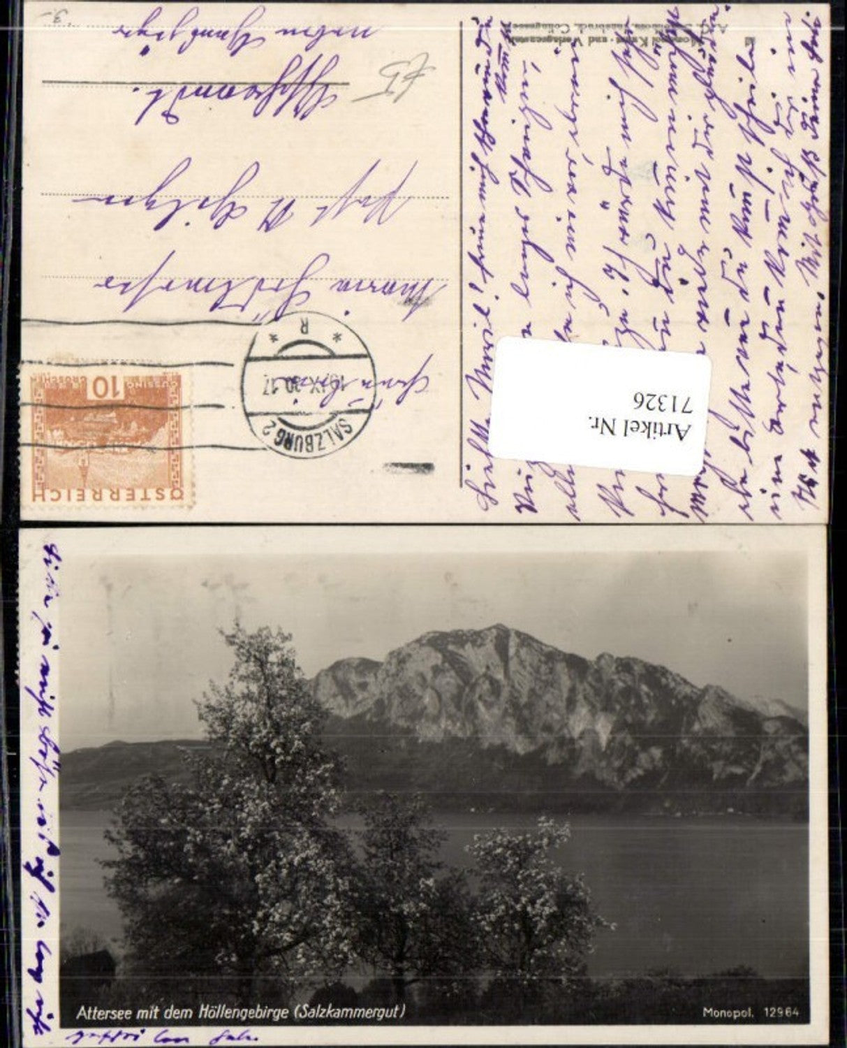 71326,Am Attersee mit dem Höllengebirge Kammer Buchberg Nussdorf Seefeld