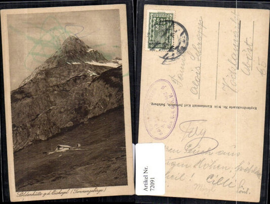 72091,Söldernhütte ged. Eiskogel Tennengebirge