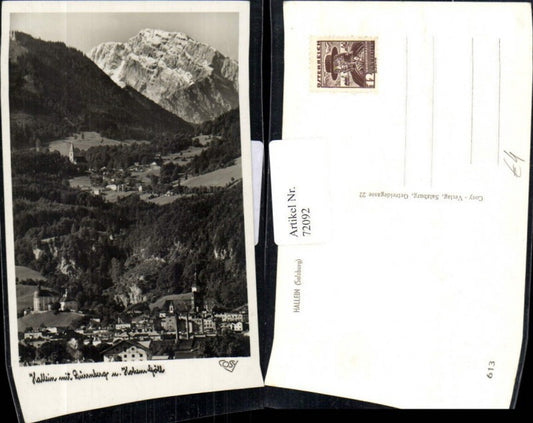 72092,Hallein mit Dürrnberg u. Hohen Göll Ortsansicht