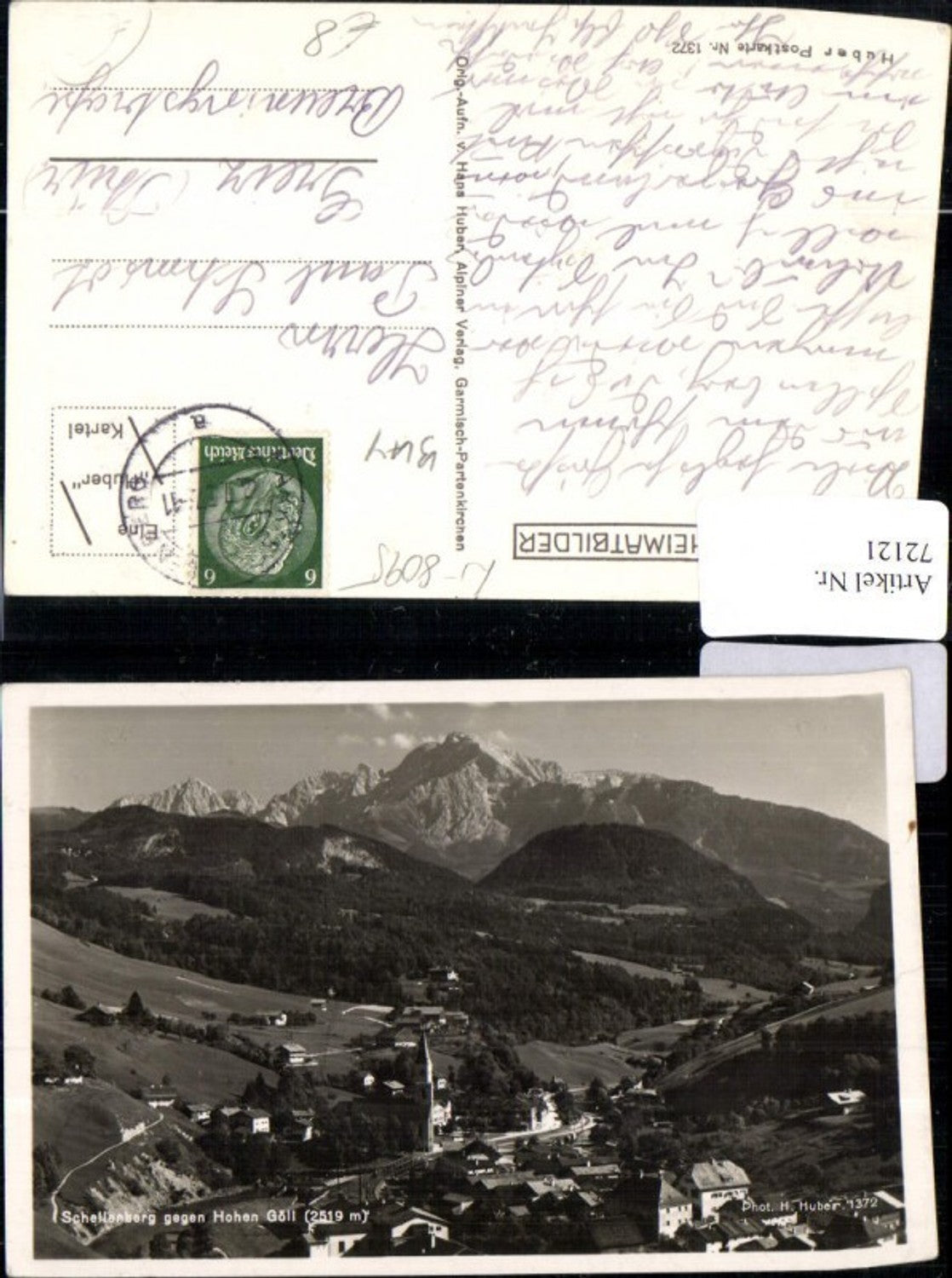 72121,Schellenberg gegen Hohen Göll schnellenberg