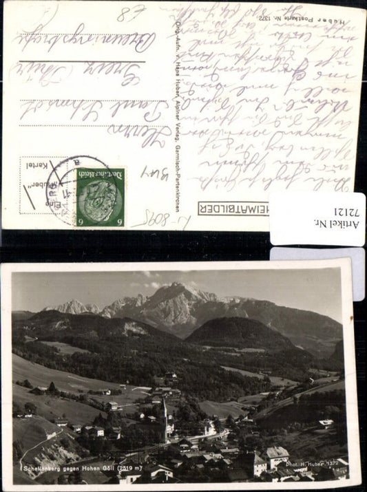 72121,Schellenberg gegen Hohen Göll schnellenberg