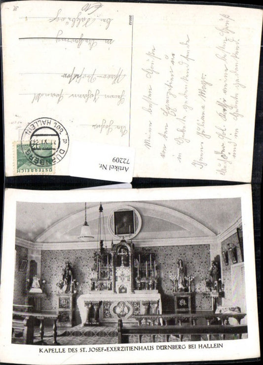72209,Kapelle des St. Josef Exerzitienhaus Dürnberg bei Hallein Altar
