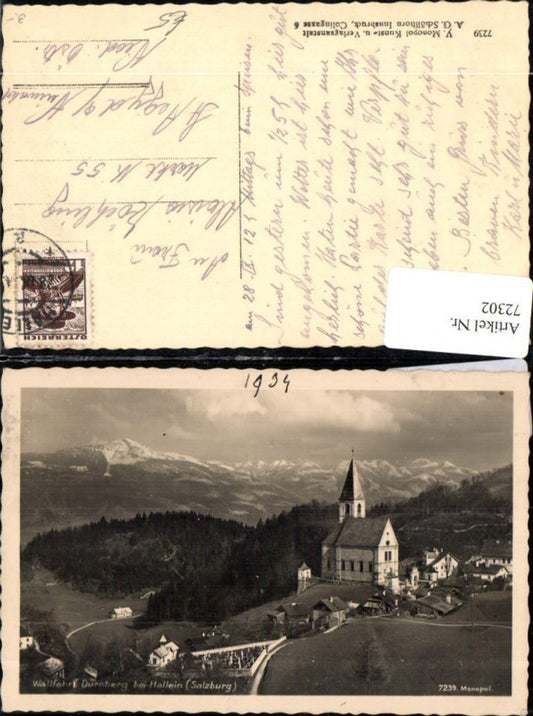 72302,Hallein mit Dürrnberg u. Hohen Göll Ortsansicht