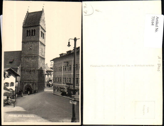 73164,Stadtplatz Zell am See Kirchenturm