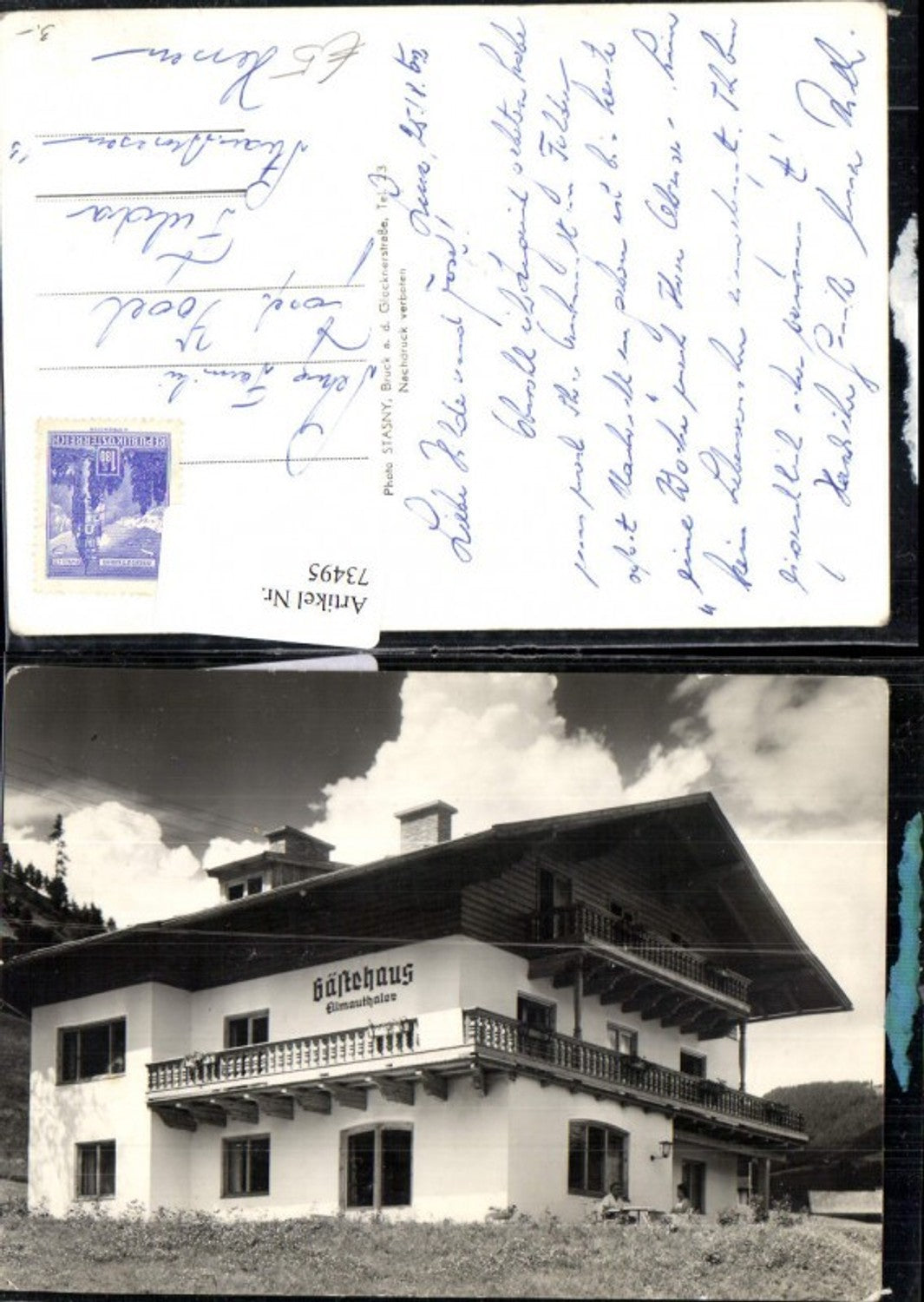 73495,Foto AK Gasthaus Ellmauthaler Zell am See