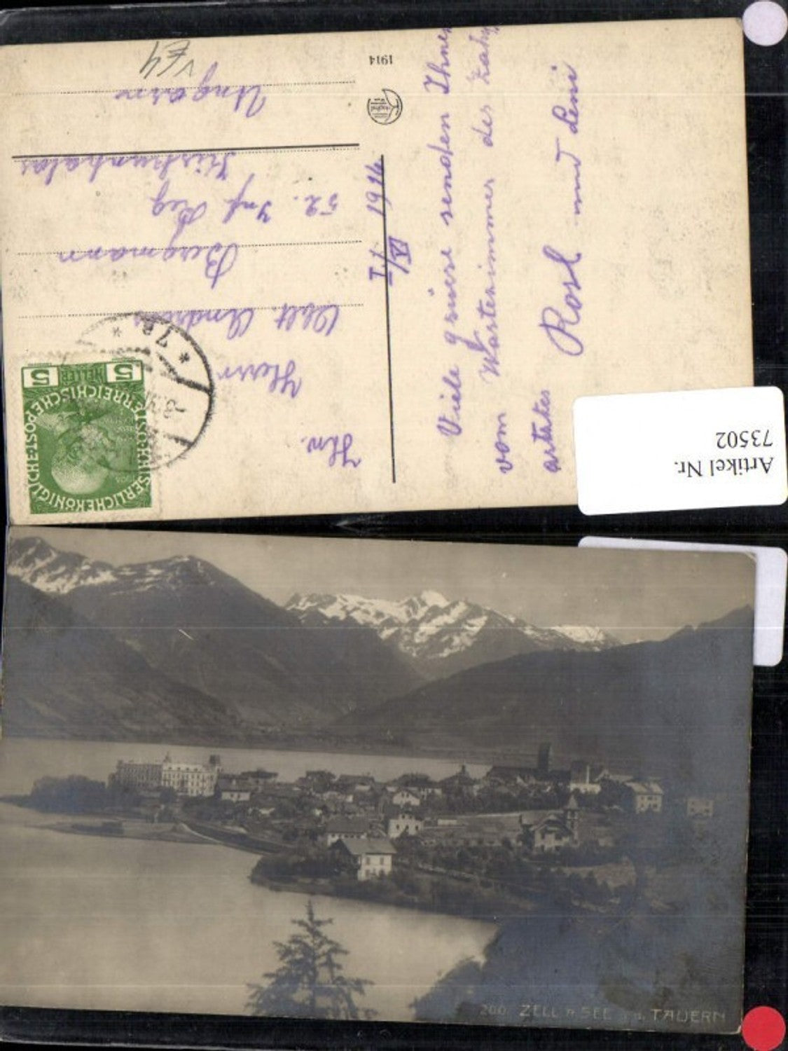 73502,Zell am See mit Tauern pub Kilophol 1914