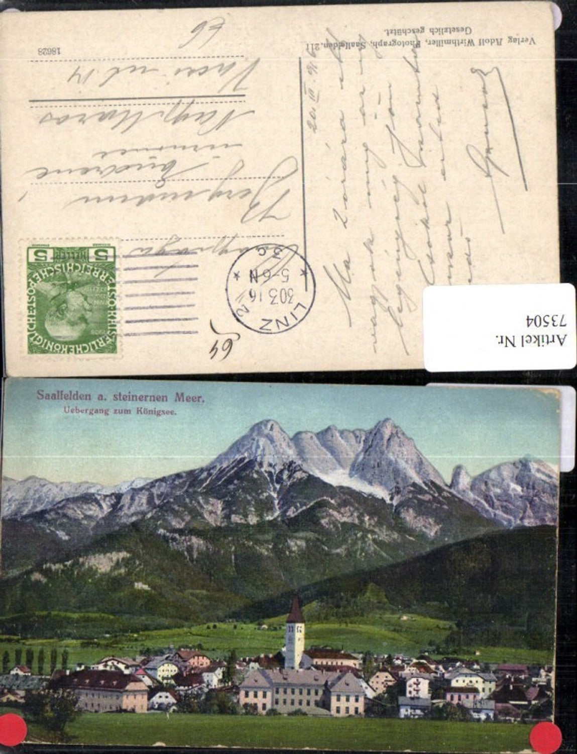 73504,Saalfelden a. Steinernen Meer Übergang zum Königsee