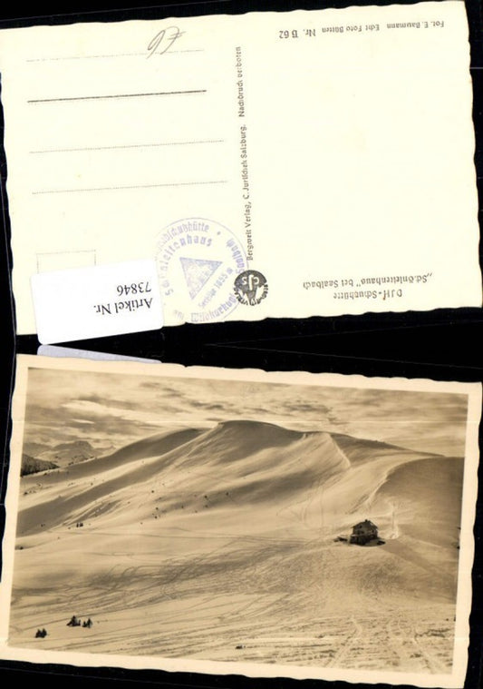 73846,Foto AK Schutzhütte Schönleitenhaus bei Saalbach Hinterglemm