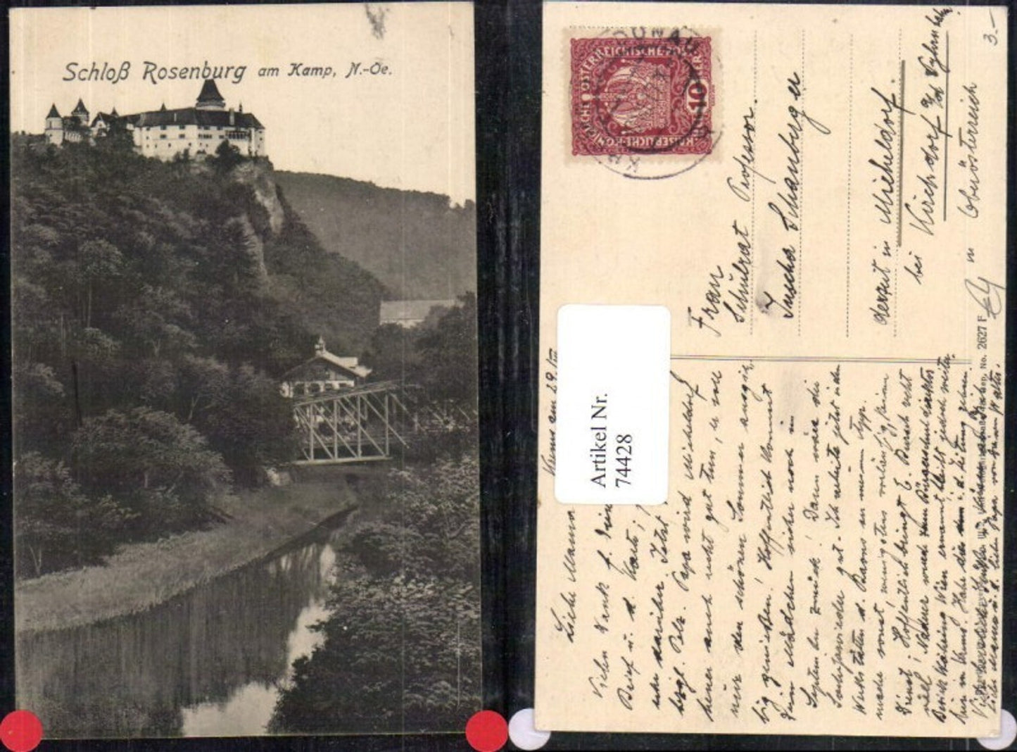 74428,Foto AK Schloss Rosenburg a. Kamp bei Mold