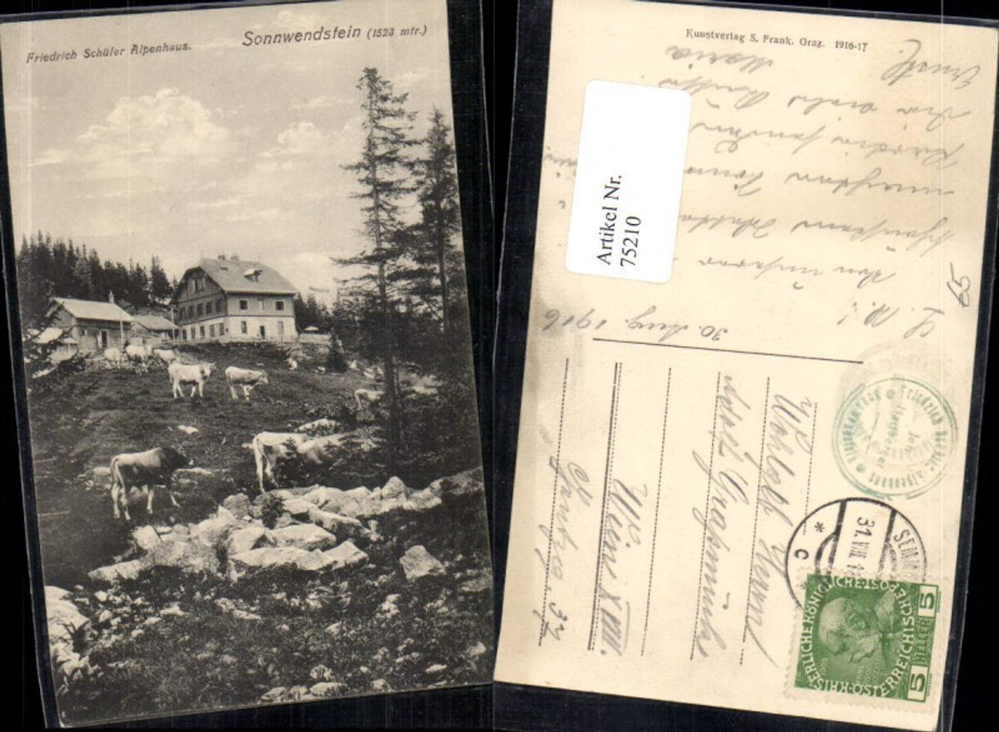 75210,Friedrich Schüler Alpenhaus Sonnwendstein am Semmering