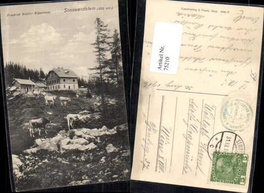 75210,Friedrich Schüler Alpenhaus Sonnwendstein am Semmering