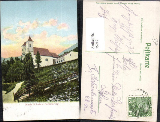 75217,Maria Schutz am Semmering Kirche Detailansicht