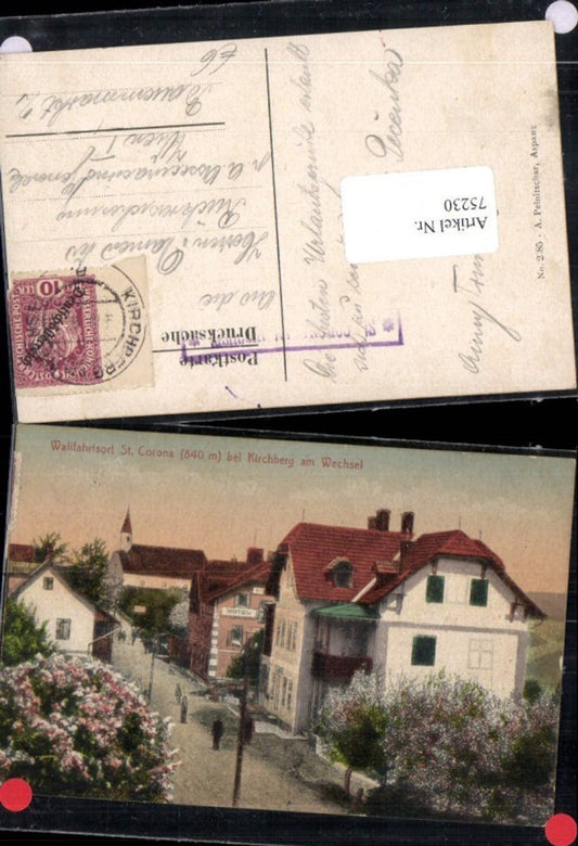 75230,Wallfahrtsort St. Corona bei Kirchberg am Wechsel Straßenansicht