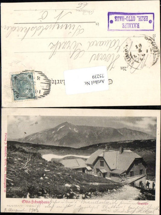 75239,Otto Schutzhaus Detailansicht Rax Reichenau