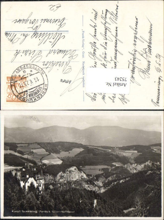 75243,Kurort Semmering Pension Silbererschlössel