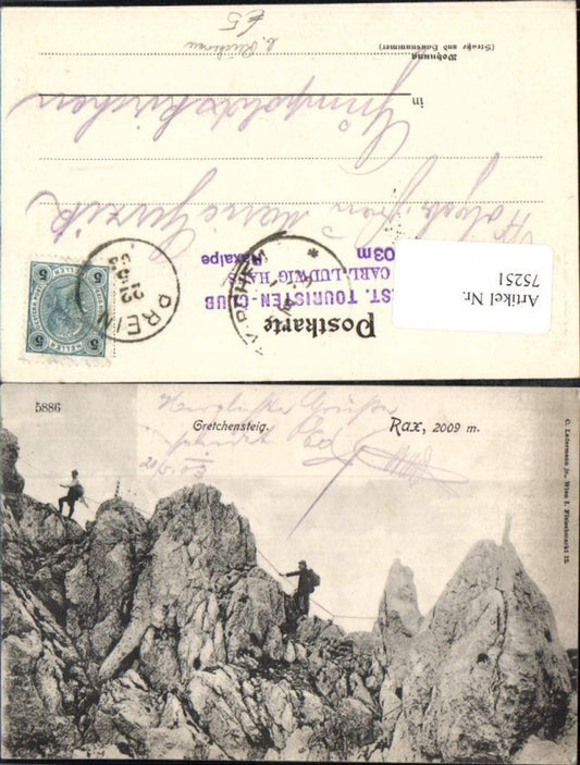75251,Bergsteiger am Gretchensteig a.d. Rax Reichenau
