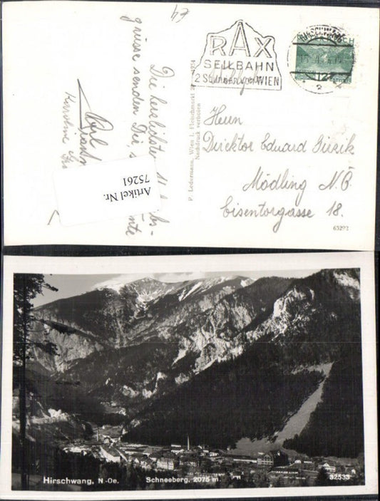 75261,Hirschwang Totale Schneeberg Puchberg