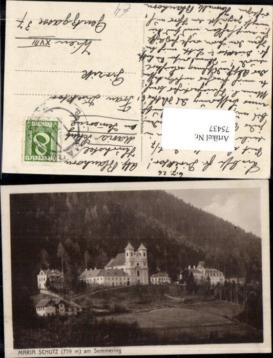 75437,Maria Schutz am Semmering Kirche Detailansicht