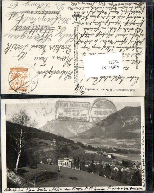 75527,Luftkurort Küb am Semmering bei Payerbach