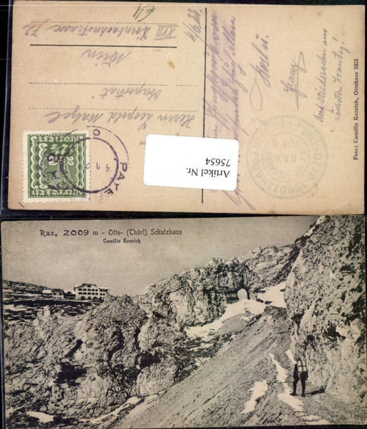 75654,Otto Schutzhaus Wanderer Bergsteiger Rax Reichenau