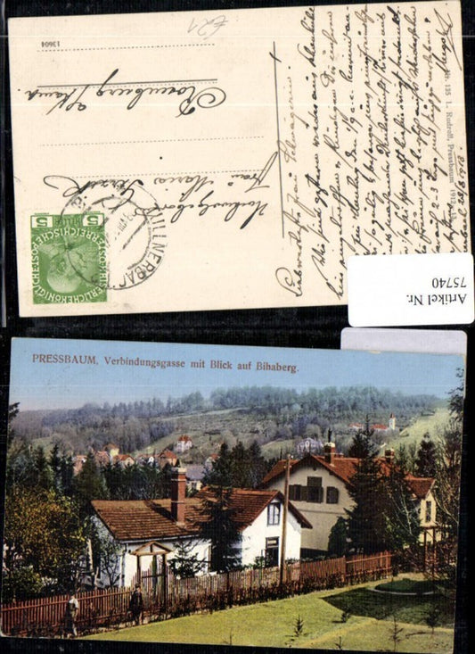 75740,Pressbaum Verbindungsgasse mit Blick auf Bihaberg