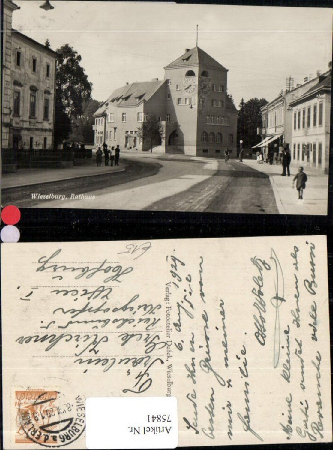 75841,Wieselburg Rathaus 1918