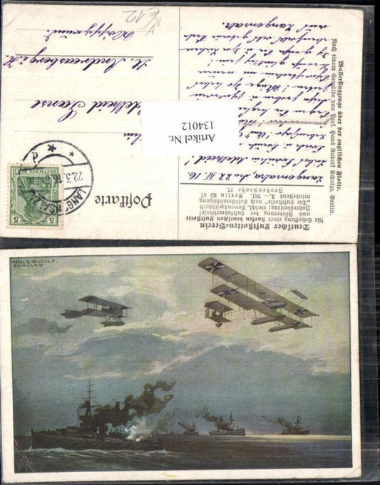 134012,Deutscher Luftflottenverein Hans Rudolf Schulze Wasserflugzeuge englische Flotte