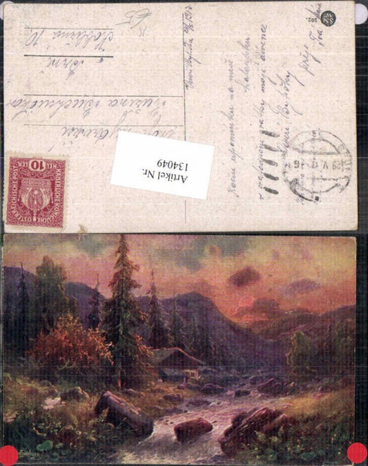 134049,L. Schweiger Künstlerkarte Bäume