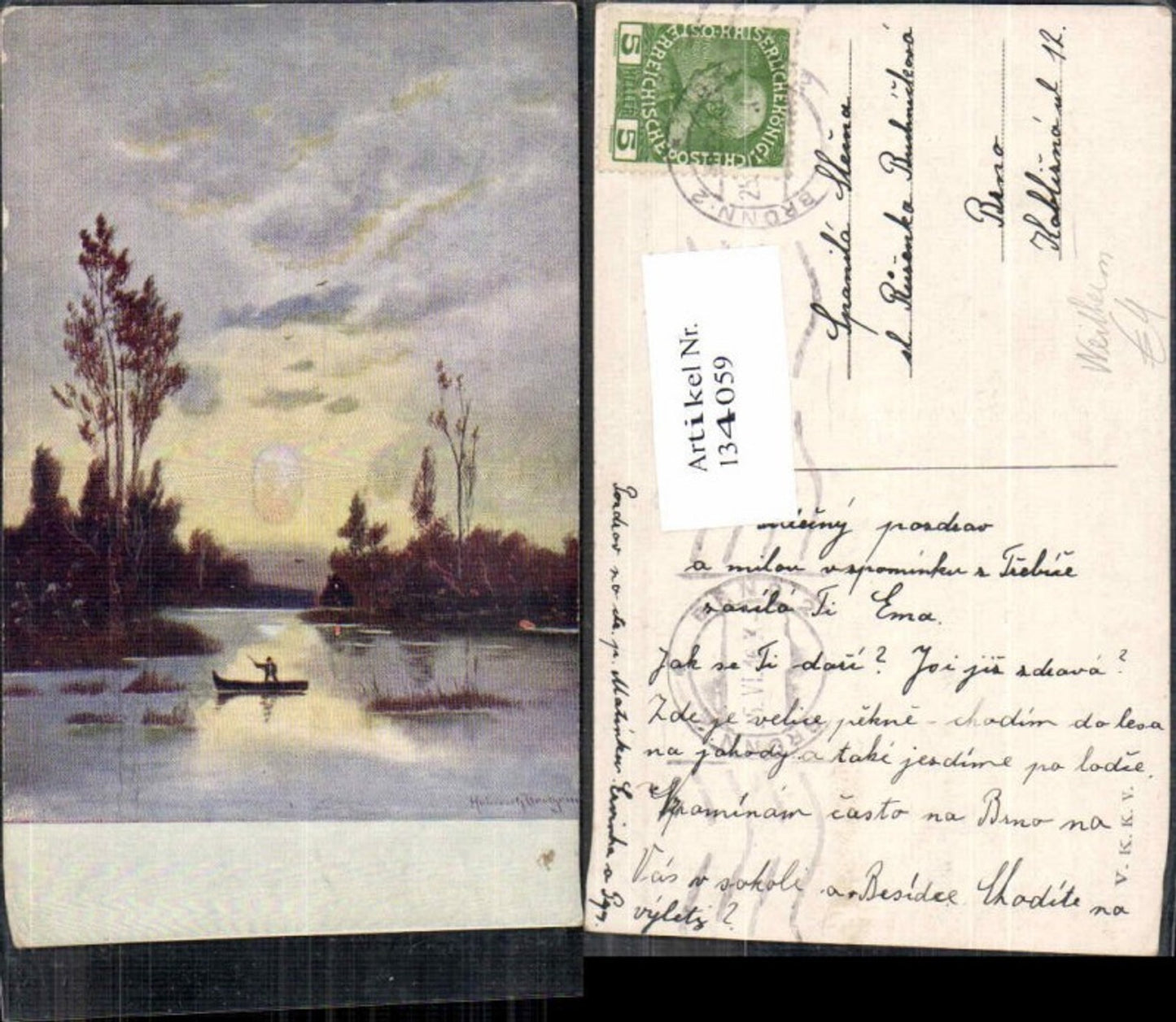 134059,Heinrich Wertheim Boot am See