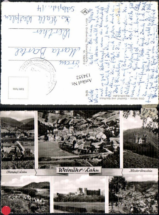 134352,Weinähr a.d. Lahn Arnstein Obernhof Nassau