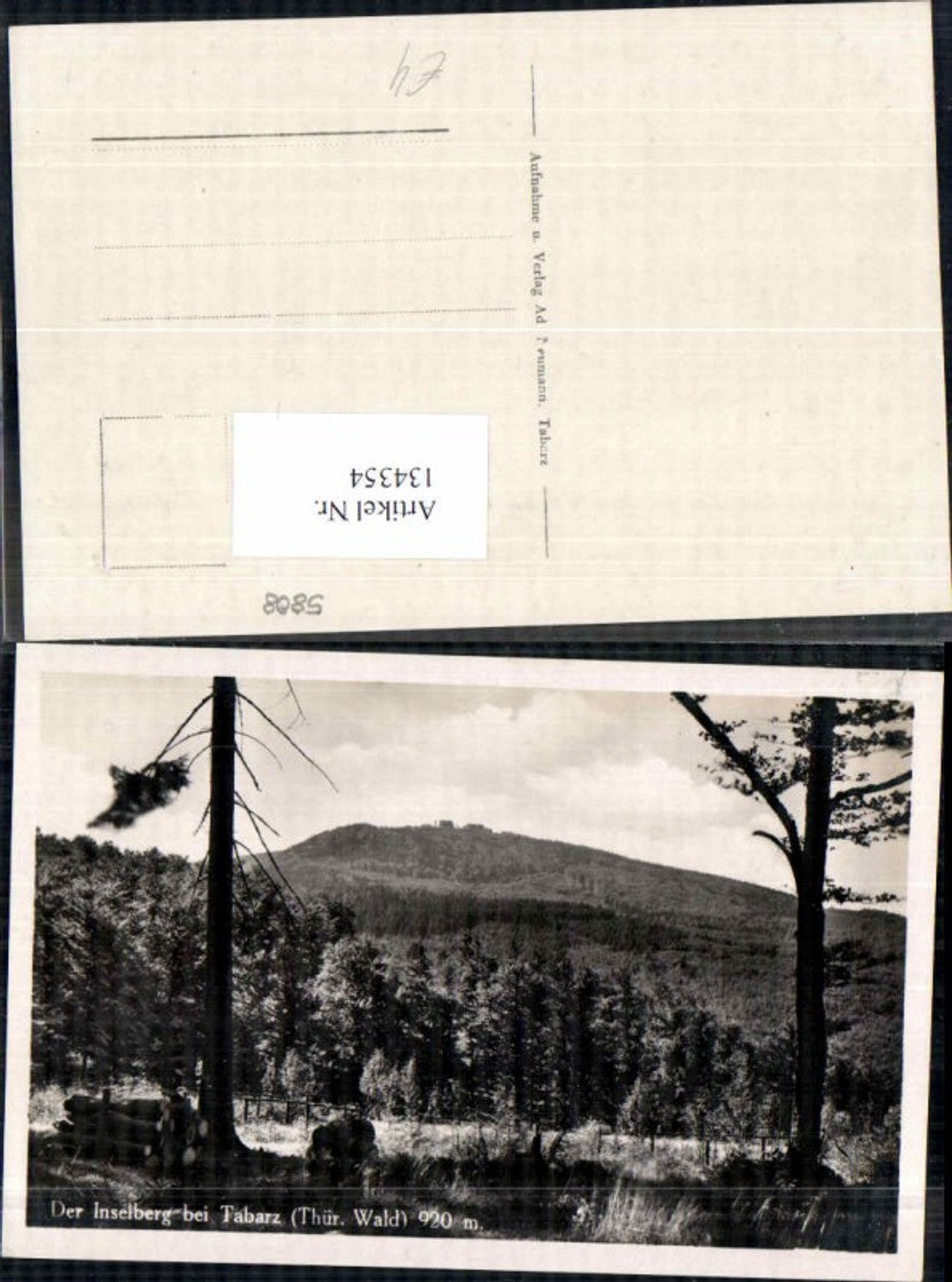 134354,Inselberg bei Tabarz Thüringen