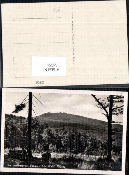 134354,Inselberg bei Tabarz Thüringen